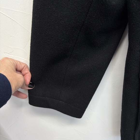 Jos A Bank Duffle Wool Overcoat Removeable Hood Mens Large coat *read - Picture 11 of 16